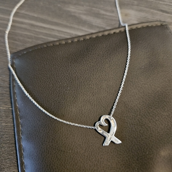 Tiffany & Co. x Paloma Picasso Loving Heart pendant necklace with COA - Picture 5 of 7